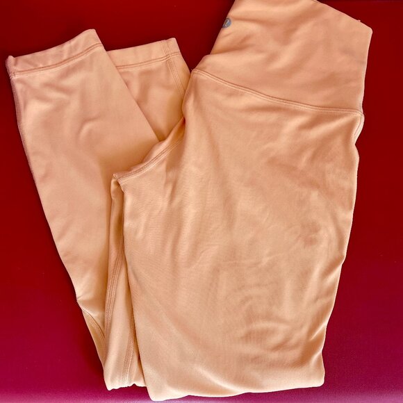 Like New Lululemon Align High Rise Legging 25” Peach Bellini Size Eight - Picture 5 of 7